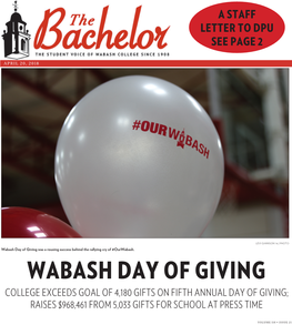 Wabash Day of Giving Was a Rousing Success Behind the Rallying Cry of #Ourwabash
