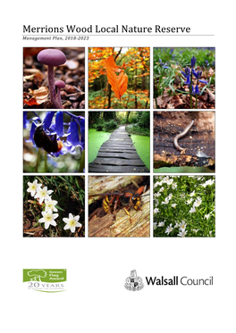 Merrions Wood Local Nature Reserve Management Plan, 2018-2023