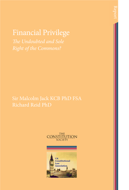 Download PDF on Financial Privilege