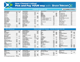 Starter Package $25 Hd Channels in Bold