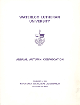 Waterloo Lutheran University