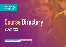 Ayrshire College Course Directory 2021/22