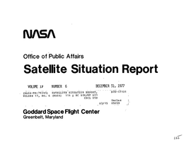 Satellite Situation Report