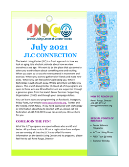 July 2021 Newsletter