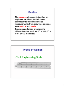 Scales Types of Scales Civil Engineering Scale