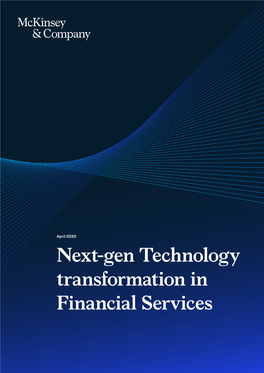 Next-Gen Technology Transformation in Financial Services