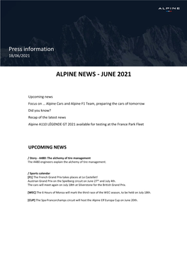 Alpine News - June 2021