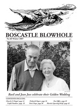 BOSCASTLE BLOWHOLE No 60 Winter 2007 £1