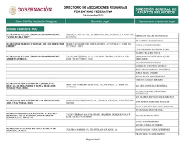 Dirección General De Asuntos Religiosos