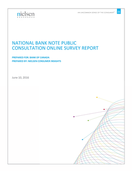 National Bank Note Public Consultation Online Survey Report