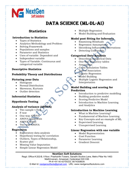 Data Science (ML-DL-Ai)