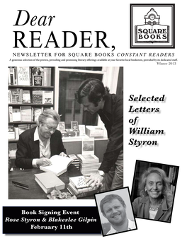 Selected Letters of William Styron