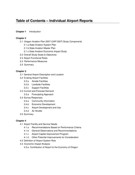 Individual Airport Reports