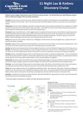 6Fjf Lau & Kadavu Discovery Cruise Fact Sheet Reissued Nov15