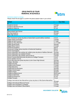 POUR APP Liste Tournée 2014 Rev3 Cindy