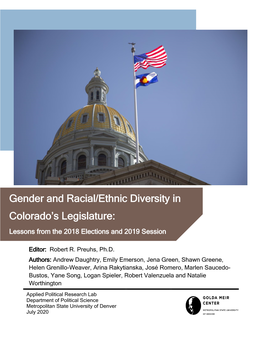 Gender and Racial/Ethnic Diversity in Colorado's Legislature