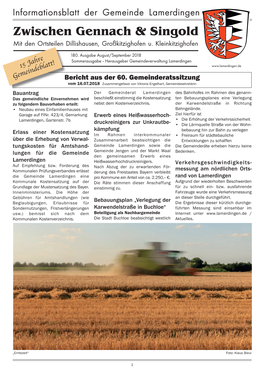 Informationsblatt Der Gemeinde Lamerdingen