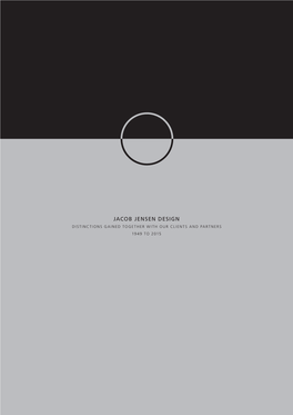 Jacob Jensen Design AWARD DISTINCTIONS 2015