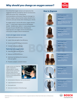 Why Should You Change an Oxygen Sensor?