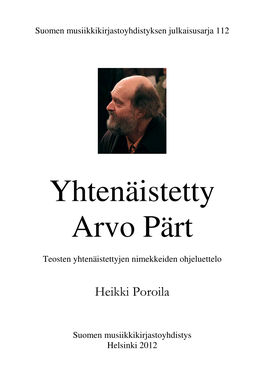 Yhtenäistetty Arvo Pärt