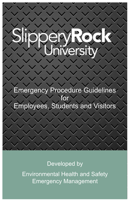 Emergency Procedure Guidelines for Employees, Students and Visitors