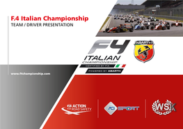 F.4 Italian Championship TEAM / DRIVER PRESENTATION