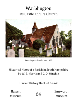 Warblington Its Castle and Its Church Havant History Booklet No.62