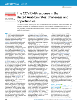 The COVID-19 Response in the United Arab Emirates