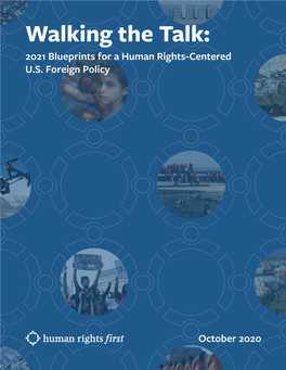 Walking the Talk: 2021 Blueprints for a Human Rights-Centered U.S