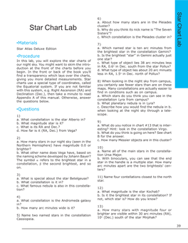 Star Chart Lab