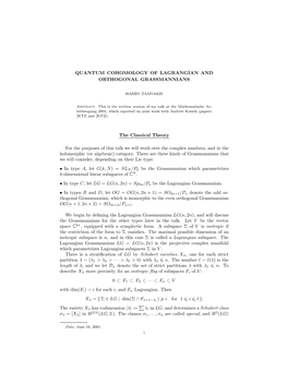 Quantum Cohomology of Lagrangian and Orthogonal Grassmannians