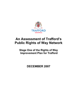 An Assessment of Trafford's Public Rights of Way Network