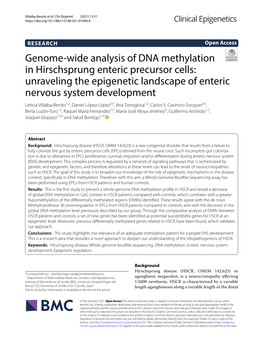 Genome-Wide Analysis of DNA Methylation In