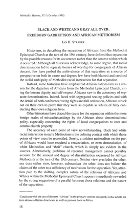 Freeborn Garrettson and African Methodism