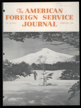 The Foreign Service Journal, February 1945