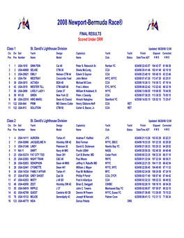 ORR Results Printout