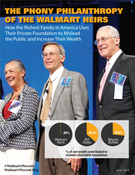 Phony Philanthropy of the Walmart Heirs