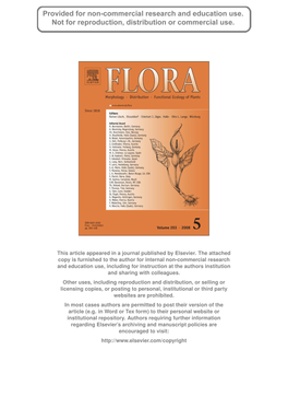 Flora 203 (2008) 437–447
