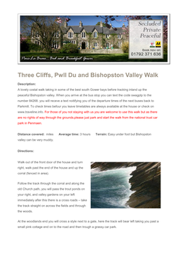 Three Cliffs, Pwll Du and Bishopston Valley Walk