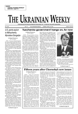 The Ukrainian Weekly 2001, No.16