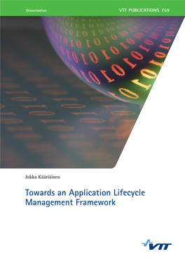 Towards an Application Lifecycle Management Framework