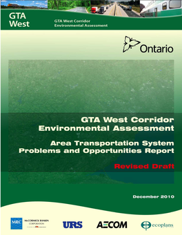 Area Transportation System Problems and Opportunities Report