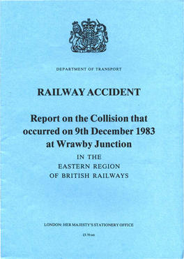 Collision. Wrawby Junction. 1983-12-09