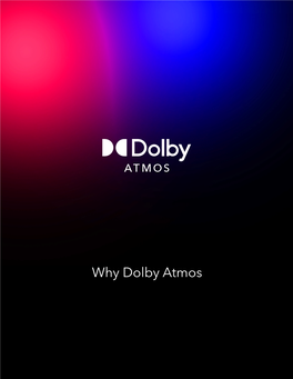 Why Dolby Atmos" Whitepaper