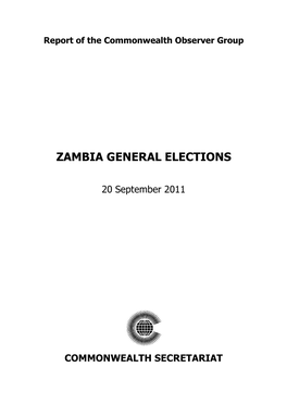 Zambia General Elections