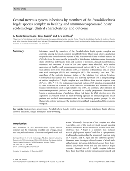 Central Nervous System Infections by Members of the Pseudallescheria