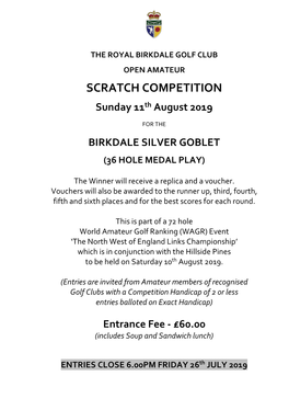 Scratch Competition