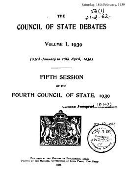 Council of State Debates