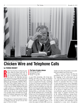 Chicken Wire and Telephone Calls: on Robert Caro