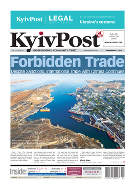 Despite Sanctions, International Trade with Crimea Continues